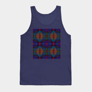 Fractal 1st Burn Red Rainbow TopQ Tank Top